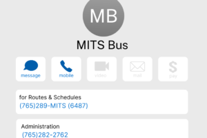 MITS Bus contact information