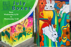 Painted traffic control boxes in muncie